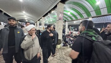 بازدید رئیس اتحادیه رادیو و تلوزیون‌های اسلامی از موکب حرم بانوی کرامت