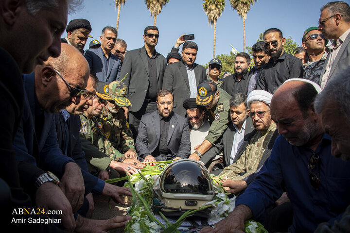 Photos: Funeral Ceremony of Brigadier General Pilot Martyr Majid Kazemi in Shiraz