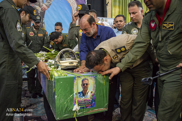 Photos: Funeral Ceremony of Brigadier General Pilot Martyr Majid Kazemi in Shiraz