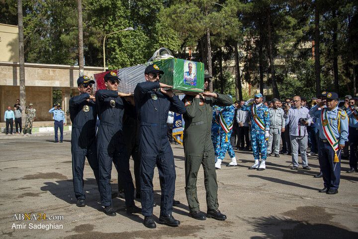Photos: Funeral Ceremony of Brigadier General Pilot Martyr Majid Kazemi in Shiraz