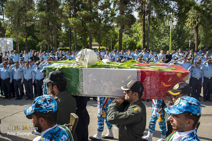 Photos: Funeral Ceremony of Brigadier General Pilot Martyr Majid Kazemi in Shiraz