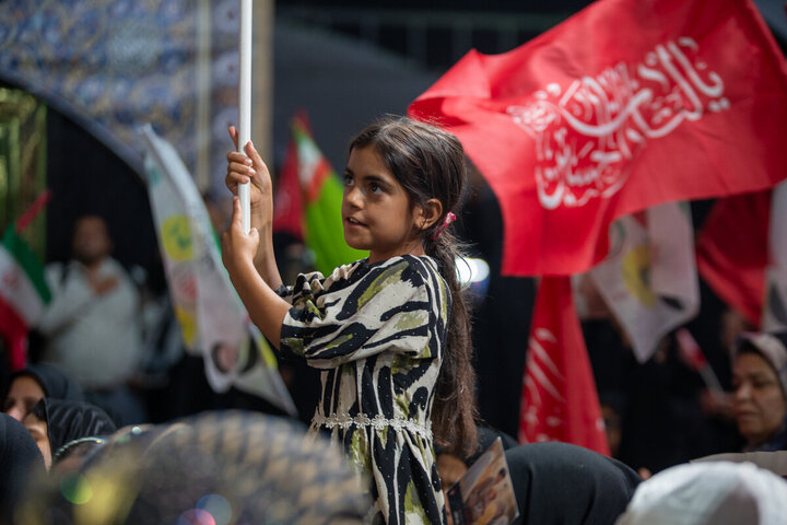 Photos: Anti-American Gathering by Arbaeen Pilgrims at Pillar 1080 on Tariq al-Hussain Route