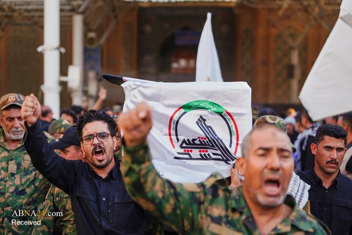 مراسم تشییع شهدای الحشد الشعبی در عراق