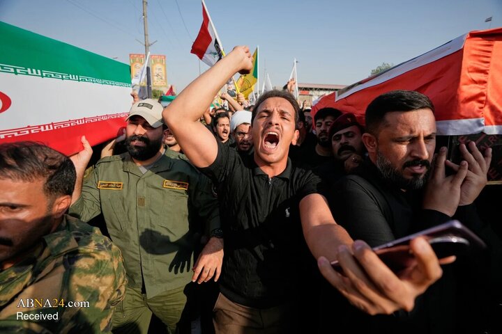 مراسم تشییع شهدای الحشد الشعبی در عراق