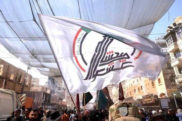 کاروان «پرچم‌های حشد» از فاو به کربلای معلی رسید