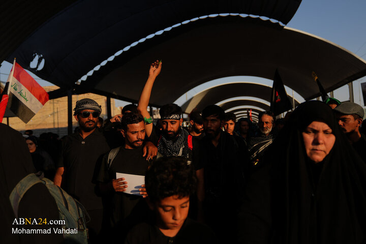 Photos: Tariq al-Hussain; Path of Devotion of Arbaeen Pilgrims Toward Holy Karbala