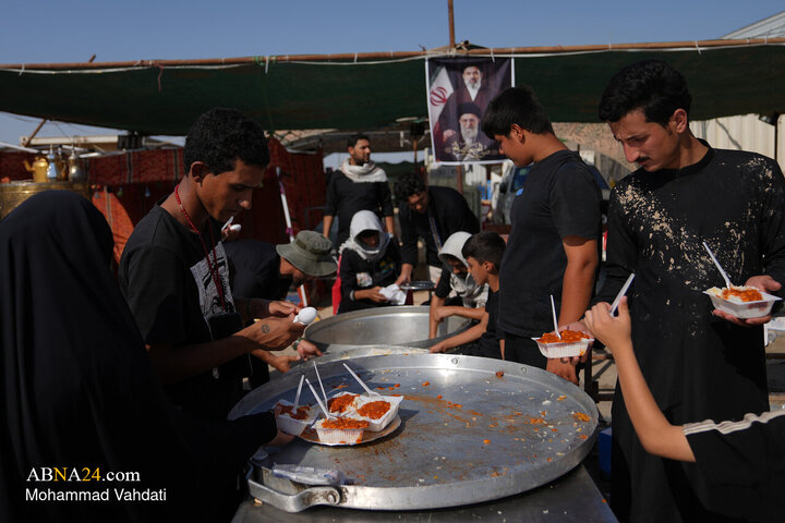 Photos: Tariq al-Hussain; Path of Devotion of Arbaeen Pilgrims Toward Holy Karbala