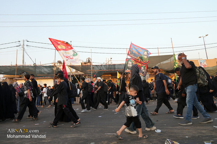 Photos: Tariq al-Hussain; Path of Devotion of Arbaeen Pilgrims Toward Holy Karbala