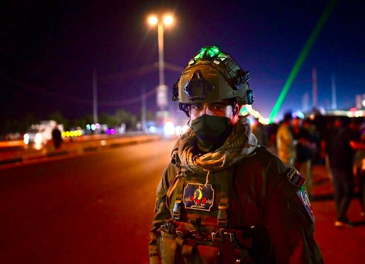 تقرير مصور/ حضور الحشد الشعبي لتعزيز الأمن لطريق النجف – كربلاء خلال زيارة الأربعين