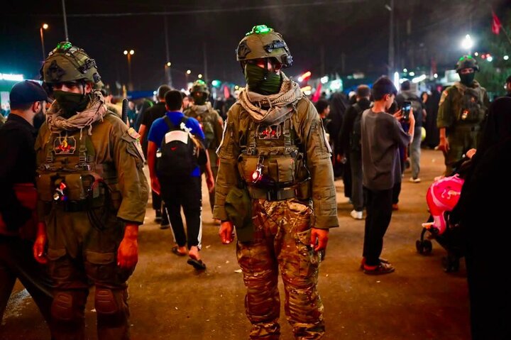 تقرير مصور/ حضور الحشد الشعبي لتعزيز الأمن لطريق النجف – كربلاء خلال زيارة الأربعين