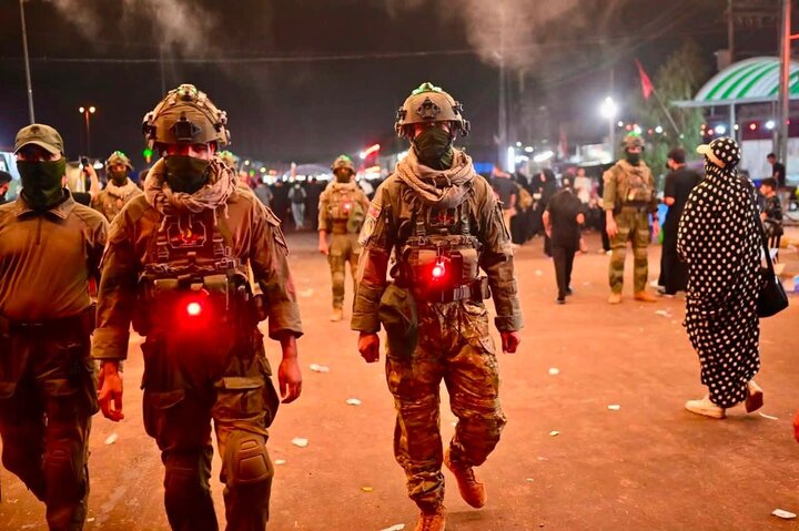 تقرير مصور/ حضور الحشد الشعبي لتعزيز الأمن لطريق النجف – كربلاء خلال زيارة الأربعين
