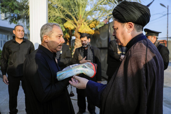 Photos: Presence of Caravan of Envoys of Imam Reza among Mawkib Organizers of Kut, Iraq