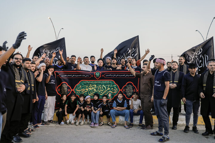 Photos: Presence of Caravan of Envoys of Imam Reza among Mawkib Organizers of Kut, Iraq