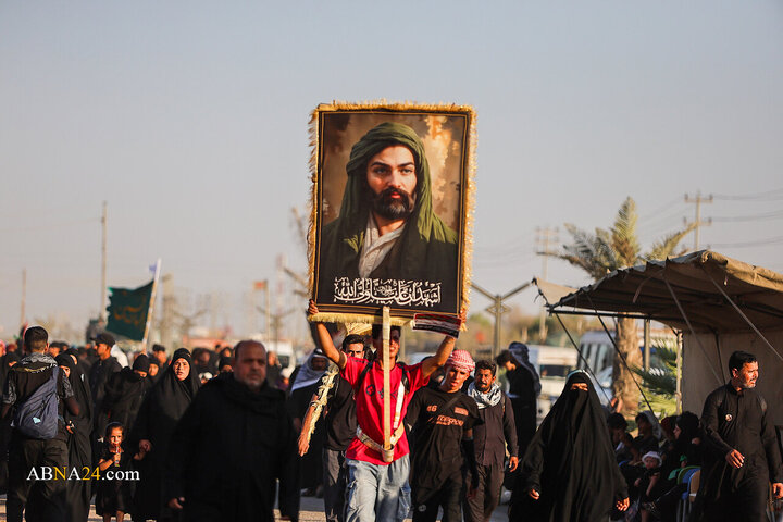 Informe fotográfico | Escenas del Arbaín en la ciudad iraquí de Al-Hamza al-Sharqi