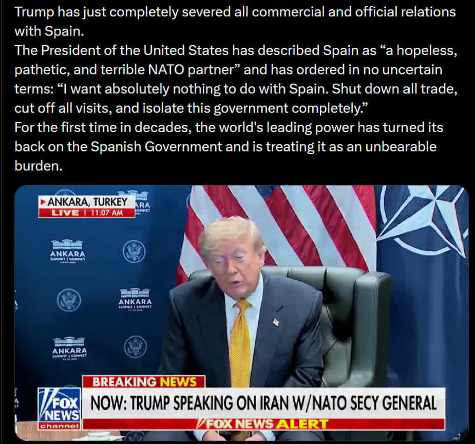 Trump, hindi rin nagpatawad sa kanyang mga kaalyado; dumating na ang oras ng parusa sa Spain