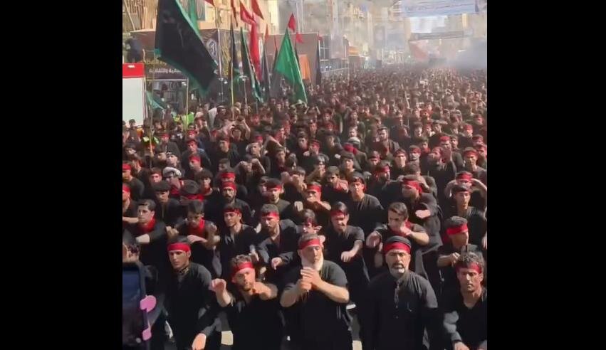 فيديو | دخول موكب شهيد الجمعة الحسيني الى كربلاء المقدسة