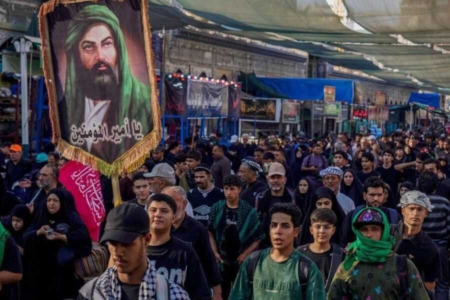 کاروان «پرچمهای حشد» از فاو به کربلای معلی رسید