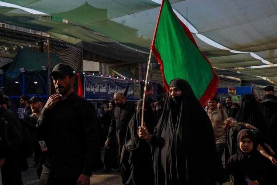 کاروان «پرچم‌های حشد» از فاو به کربلای معلی رسید
