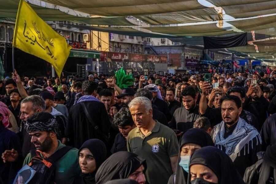 کاروان «پرچمهای حشد» از فاو به کربلای معلی رسید