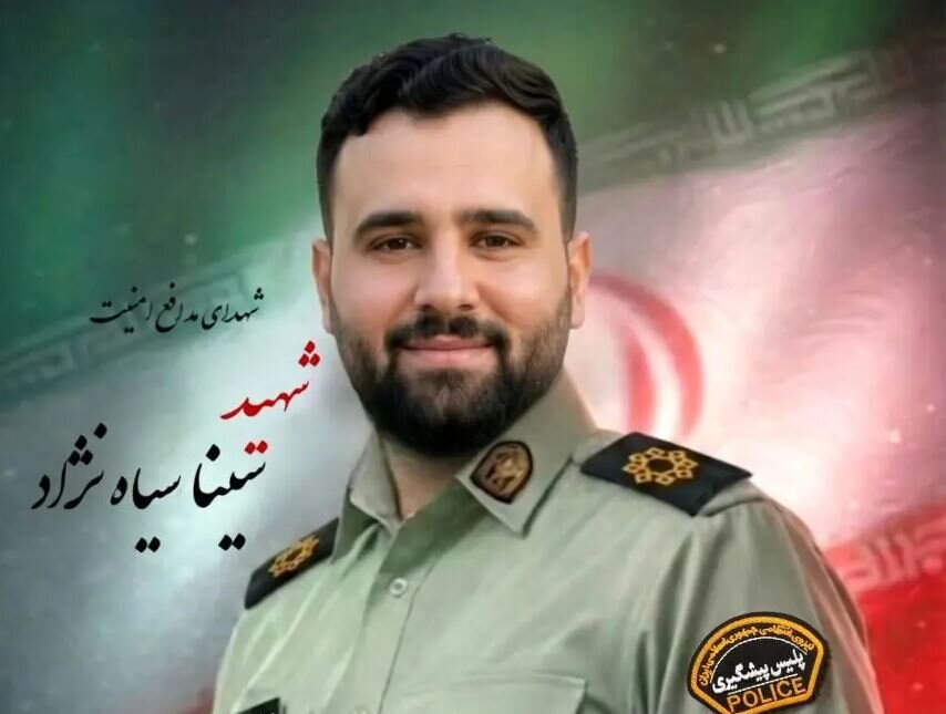 پیکر شهید امنیت «سینا سیاه‌نژاد» بر دستان مردم صومعه‌سرا تشییع شد