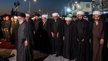 تقرير مصور/ برعاية العتبات المقدسة في كربلاء.. مشروع التبليغ الحوزوي يقيم صلاة الجماعة الممتدة على طريق كربلاء - النجف