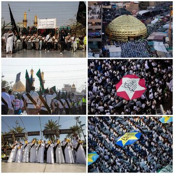 Ang pagitan ng dalawang banal na dambana ay nagho-host sa pagluluksa ng tribong Bani Amer sa Arba'een ng Husayni