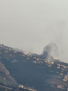 Pambobomba ng artilerya ng Zionist regime sa timog Lebanon