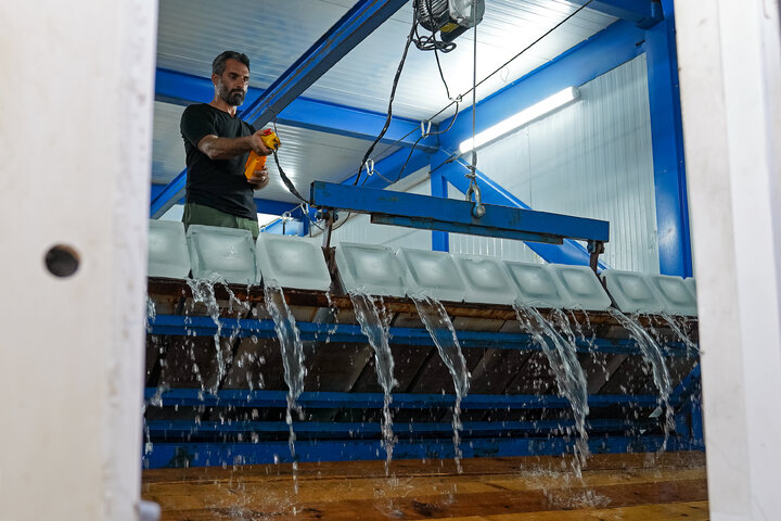 Photos: Ice-Making Factory of Astan Quds Razavi at Mehran Border