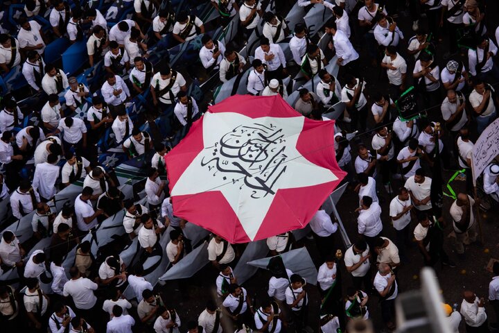 تقرير مصور/ حضور مميز لموكب بني عامر الحسيني في أربعينية الإمام الحسين(ع) بمدينة كربلاء المقدسة