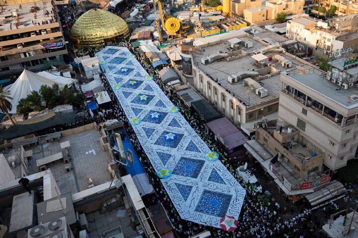 تقرير مصور/ حضور مميز لموكب بني عامر الحسيني في أربعينية الإمام الحسين(ع) بمدينة كربلاء المقدسة