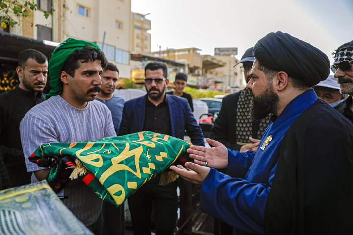 Photos: Presence of Caravan of "Envoys of Compassionate Imam" among Mawkib Organizers of Najaf