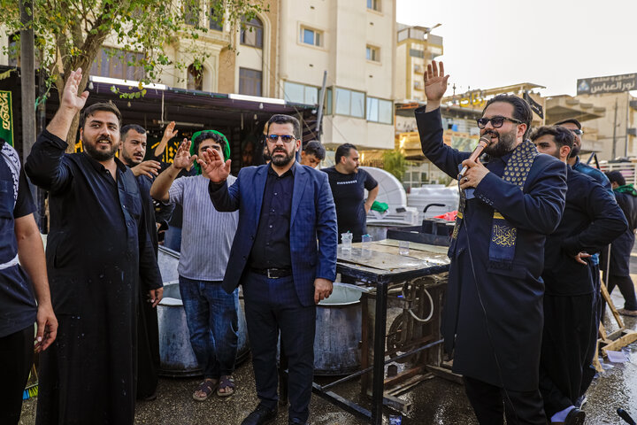 Photos: Presence of Caravan of "Envoys of Compassionate Imam" among Mawkib Organizers of Najaf