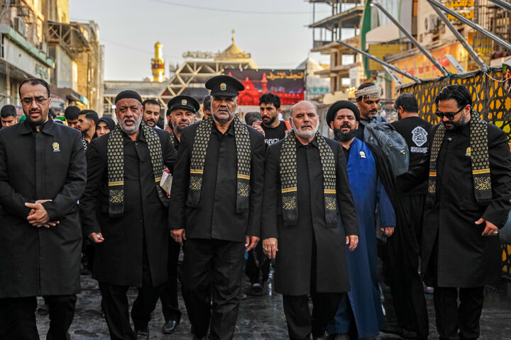 Photos: Presence of Caravan of "Envoys of Compassionate Imam" among Mawkib Organizers of Najaf
