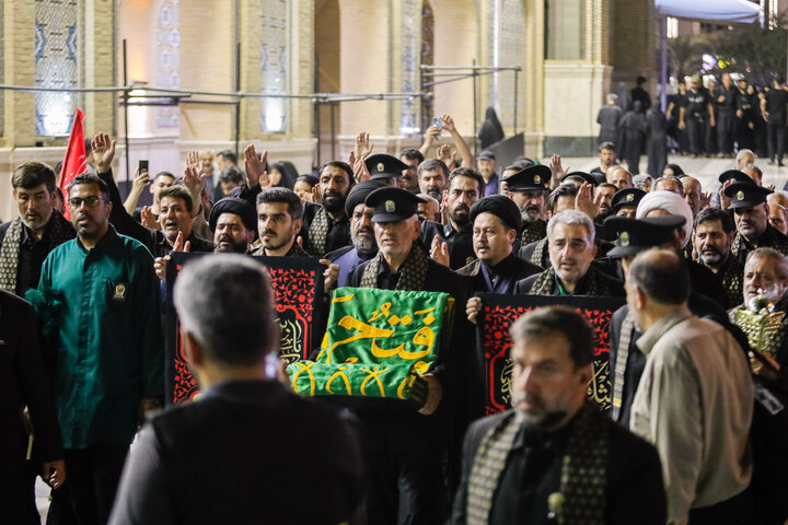 Photos: Presence of Caravan of "Envoys of Compassionate Imam (a.s.)" at Arbaeen Pilgrimage Route in Najaf