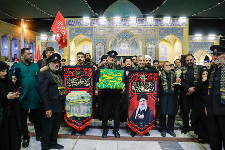 Photos: Presence of Caravan of "Envoys of Compassionate Imam (a.s.)" at Arbaeen Pilgrimage Route in Najaf