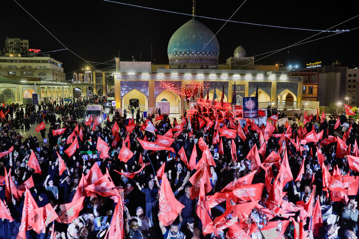 Photos: Presence of Caravan of "Envoys of Compassionate Imam (a.s.)" at Arbaeen Pilgrimage Route in Najaf