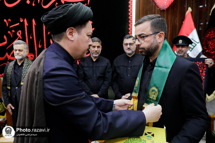 Photos: Caravan of "Envoys of Compassionate Imam (AS)" attends at Imam Ali Holy shrine