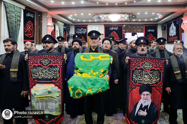 Photos: Caravan of "Envoys of Compassionate Imam (AS)" attends at Imam Ali Holy shrine
