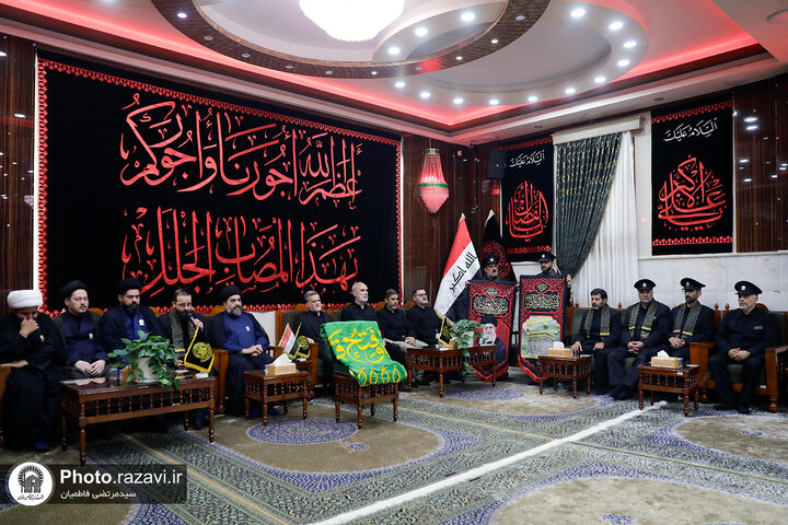 Photos: Caravan of "Envoys of Compassionate Imam (AS)" attends at Imam Ali Holy shrine
