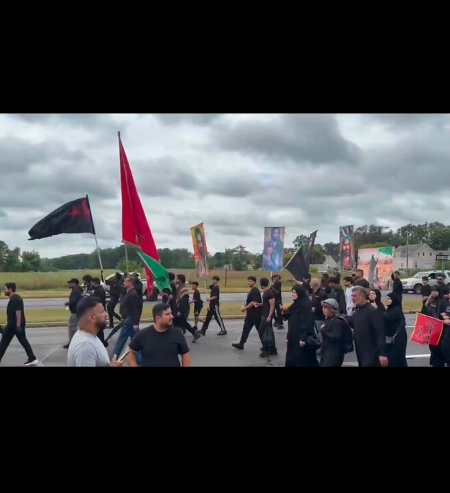 تقرير مصور/ مسيرة أربعينية الإمام الحسين (ع) في مدينة "ديربورن" بأمريكا