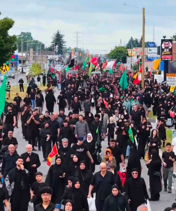 تقرير مصور/ مسيرة أربعينية الإمام الحسين (ع) في مدينة "ديربورن" بأمريكا