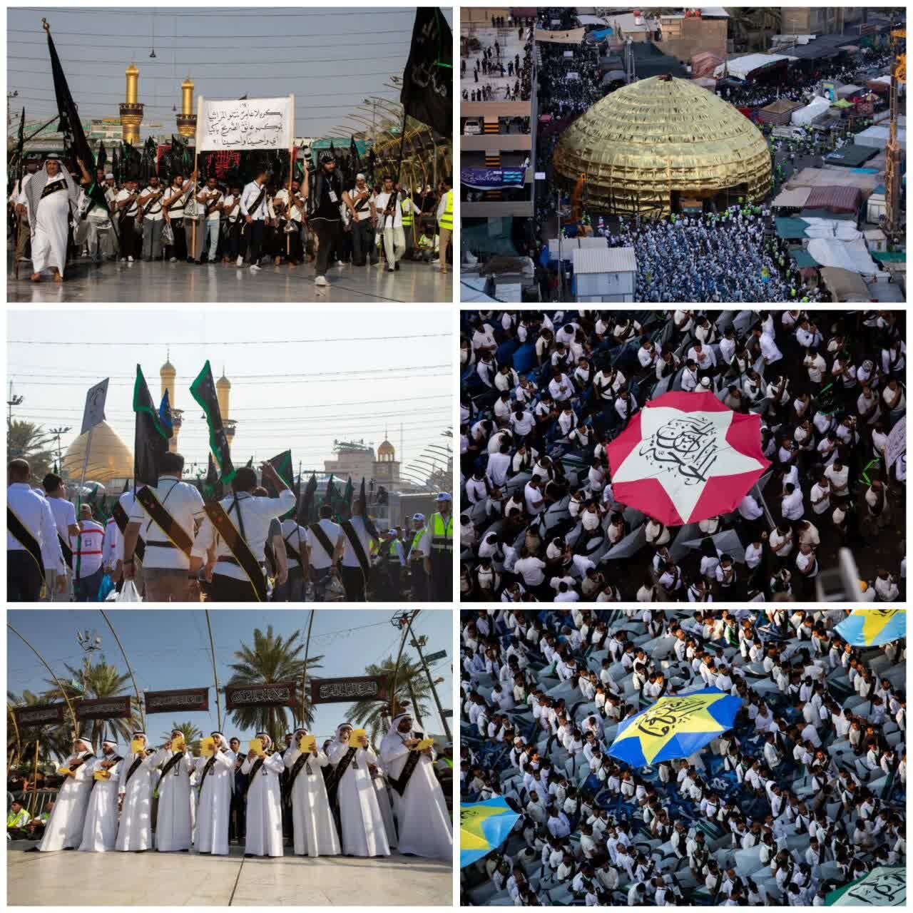 Ang pagitan ng dalawang banal na dambana ay nagho-host sa pagluluksa ng tribong Bani Amer sa Arba'een ng Husayni