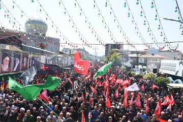 عزاداری اربعین حسینی در حرم آقا سید جلال الدین اشرف(ع) استان گیلان