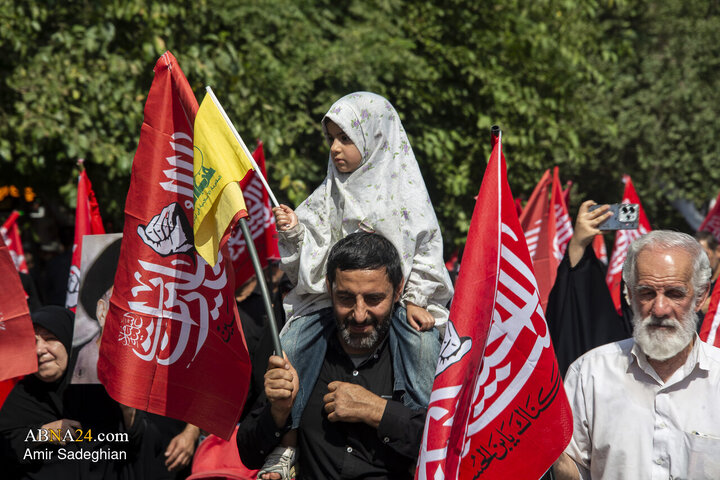 مراسم راهپیمایی و پیاده روی جاماندگان اربعین حسینی در شیراز
