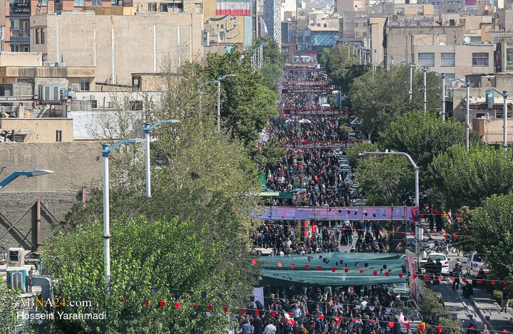 تقرير مصور/ مسيرة الذين لم يتمكنوا من المشاركة بأربعينية الحسين (عليه السلام) في طهران
