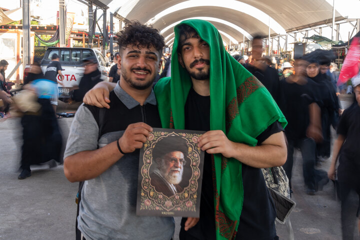 یاد رهبر شهید در عمود ۱۰۸۰ طریق الحسین(ع)