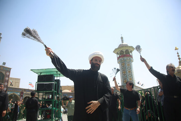 قم در اربعین حسینی غرق در عزا و ماتم شد