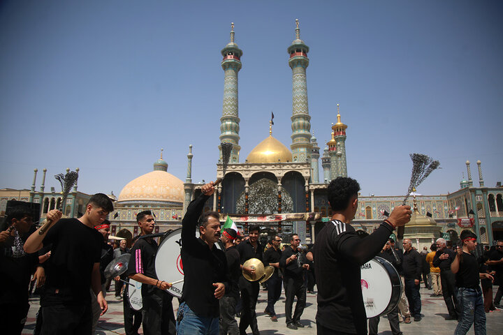 قم در اربعین حسینی غرق در عزا و ماتم شد