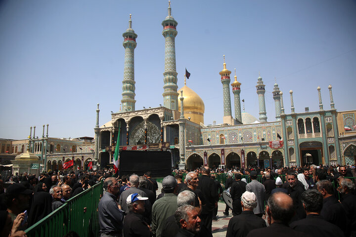 قم در اربعین حسینی غرق در عزا و ماتم شد