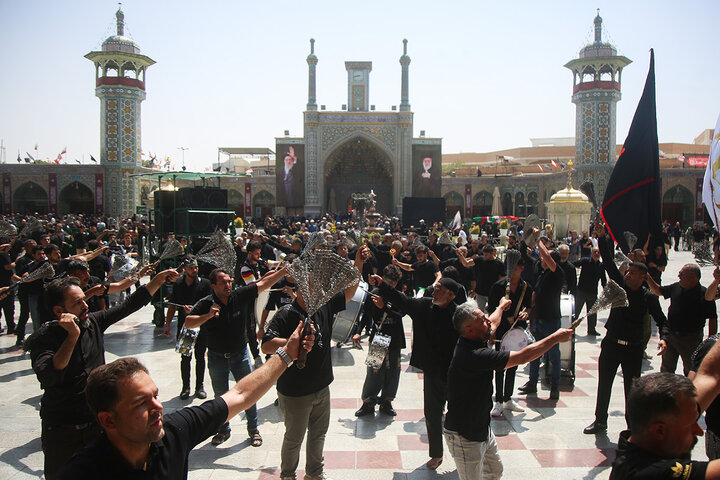 قم در اربعین حسینی غرق در عزا و ماتم شد
